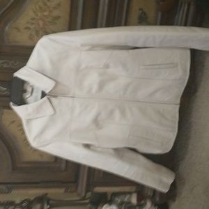 White leather jacket